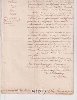 13 September 1817. Signed autograph letter. Lainé. Minister of the Interior. Rare++