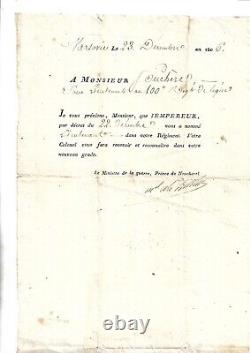 1806. Napoleon. Empire. Militaria. Warsaw. Letter Signed. Marshal. Berthier