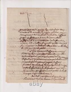 1808. Autographed letter signed. Théophile Berlier. Pacot case. Priest. Dijon