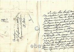 1828. Talleyrand. Perigord. Letter Signed. Death Of The Mother Of The Count Of Astorg