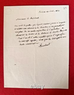 18-page autograph letter signed by Charles-Frédéric Reinhard, diplomat, 1834