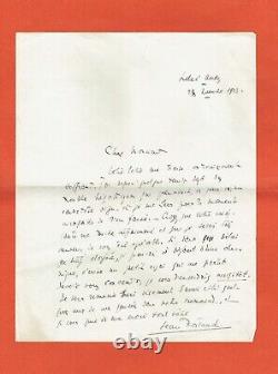 367a-letter Autograph-signed-jean Rostand-writer French-28 November 1925