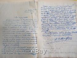 38 Double Signed Letters Of H. Monfreid Hectographic Ethiopia 1929