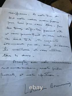 3 Signed Autograph Letters