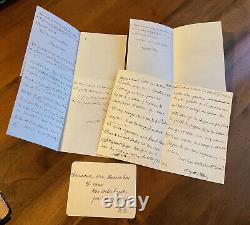 5 Autographed Letters Signed by Augustin Filon