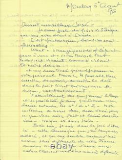 ANNABELLA cinema, delightful autograph letter signed in French and English