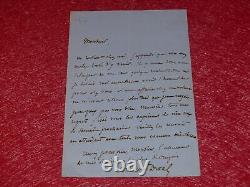 AUTOGRAPH SIGNED LETTER BY AMAURY-DUVAL (French painter) circa 1880