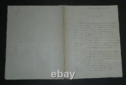A. De Lamartine Autographed Letter Signed Regarding His Debts, 2 pages, 1862