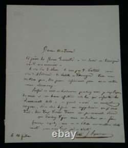 Abbé Félix Coquereau Signed autograph letter, 1848