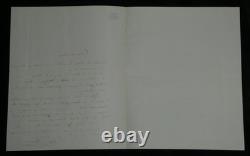 Abbé Félix Coquereau Signed autograph letter, 1848