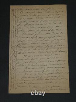 Abbé Joffre Autographed Letter Signed to Mr. Blanchot WWI 4 pages