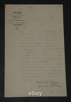 Abbé MOIGNO BEAUTIFUL SIGNED AUTOGRAPH LETTER, FOR THE BLESSING OF HIS WORKS