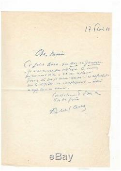 Abel Gance / Autograph Letter Signed (1966) / D'argent Question