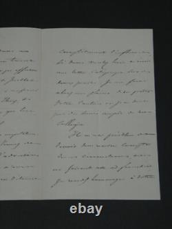 Achille Fould autograph letter signed, July Monarchy government, 1862, 4 pages