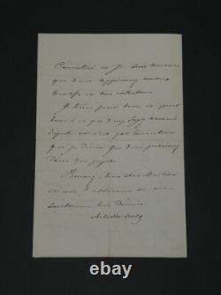 Achille Fould autograph letter signed, July Monarchy government, 1862, 4 pages