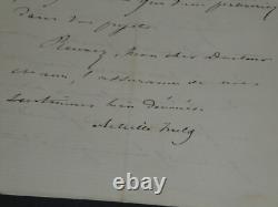 Achille Fould autograph letter signed, July Monarchy government, 1862, 4 pages