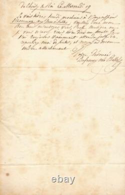 Adélaïde Gillette DUFRÉNOY signed autograph letter 1820 Tribute to the Young Ladies