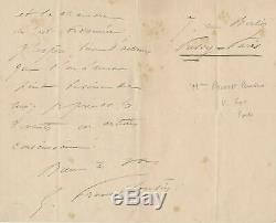 Adelaide Zelia Ponsin Actress French Comedie 7 Letters Signed Autograph