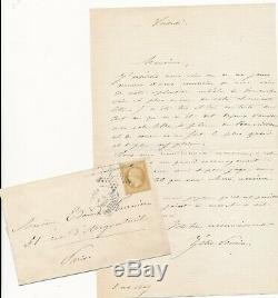 Adelaide Zelia Ponsin Actress French Comedie 7 Letters Signed Autograph