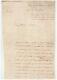 Admiral Pleville Le Pelley / Signed Letter (1798) / Brest / Navy / Corsair