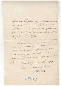 Admiral Pleville Le Pelley / Signed Letter (1798) / Brest / Navy / Corsair