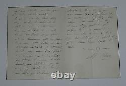 Adolphe ADAM, Composer, SIGNED Autograph Letter to Jules LOVY