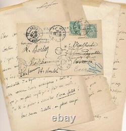 Adolphe Boschot Rich Correspondence Of 32 Autograph Letters Signed Berlioz