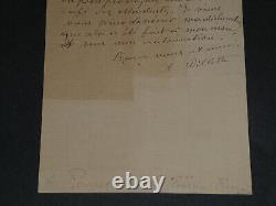 Adolphe Léon Willette SIGNED AUTOGRAPH LETTER The Golden Age, and small papers