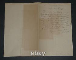 Adolphe Léon Willette SIGNED AUTOGRAPH LETTER The Golden Age, and small papers