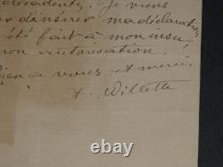 Adolphe Léon Willette Signed Autograph Letter, The Golden Age, and small papers