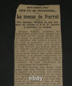 Adolphe Léon Willette Signed Autograph Letter, The Golden Age, and small papers