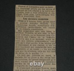 Adolphe Léon Willette Signed Autograph Letter, The Golden Age, and small papers