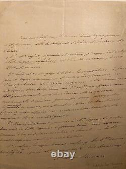 Adolphe Loève-veimars Writer Letter Autograph Signed Zimmerman Hoffmann