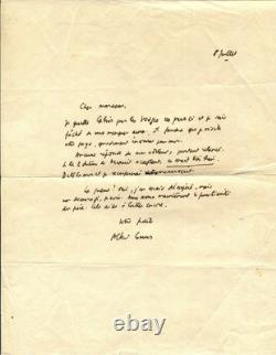 Albert CAMUS Signed Autograph Letter The Algerian War. 1954
