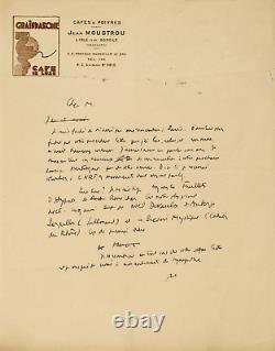 Albert Camus Autograph Letter Signed René Char And L'isle Sur Sorgue