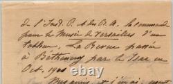 Albert DAWANT Autographed Letter Signed to Henry Lapauze and the Russian Empire