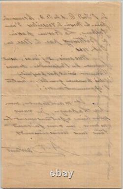 Albert DAWANT Autographed Letter Signed to Henry Lapauze and the Russian Empire