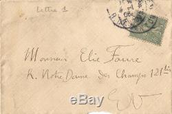 Albert Marquet / Autograph Letter Signed About Matisse. 1906