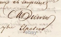 Alexander Dumas Signed Autograph Letter, Russia 18-30 September 1859