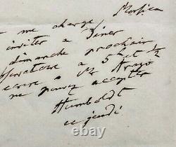 Alexander Von Humboldt Signed Autograph Letter To Carlo Matteucci / Arago