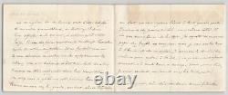 Alexandre Bida Signed Autograph Letter Marius Michel, Engel, Magnier 1887