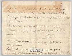 Alexandre Bida Signed Autograph Letter Marius Michel, Engel, Magnier 1887