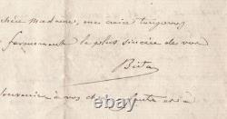 Alexandre Bida Signed Autograph Letter Marius Michel, Engel, Magnier 1887