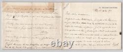 Alexandre Bida Signed Autograph Letter Marius Michel, Engel, Magnier 1887