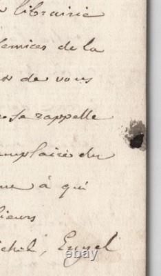 Alexandre Bida Signed Autograph Letter Marius Michel, Engel, Magnier 1887