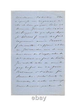 Alexandre DUMAS (son) / Signed Autograph Letter / Second Empire / Republic