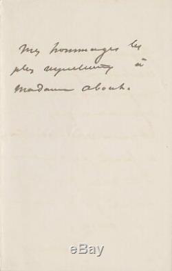 Alexandre Dumas Autograph Letter Signed Edmond About