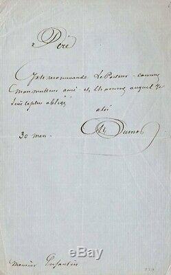Alexandre Dumas, Autograph Letter Signed, Mr. Childish