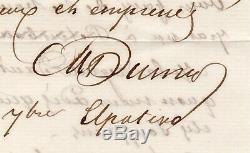 Alexandre Dumas Autograph Letter Signed, Russia 18-30 September 1859