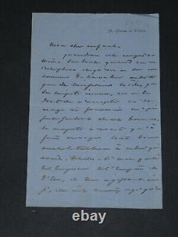 Alexandre Dumas Jr. Autographed Letter to Joseph Primoli, 1879